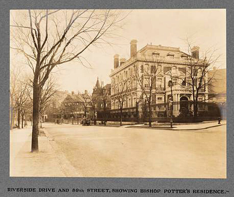 Riverside Drive and 89th Street, Showing Bishop Potter's Residence