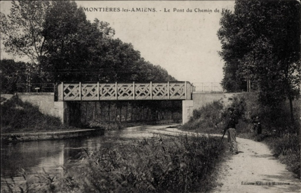 Montières-les-Amiens. Le Pont du Chemin de Fer