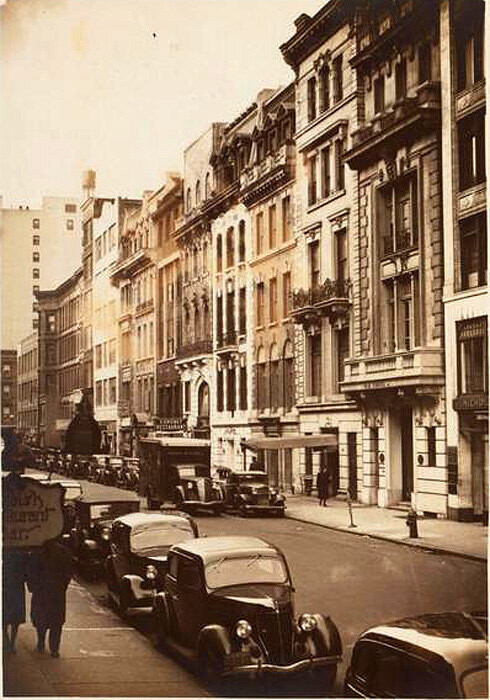West 56th Street, north side, west from (No. 29), a point midway between Fifth and Sixth Aves.