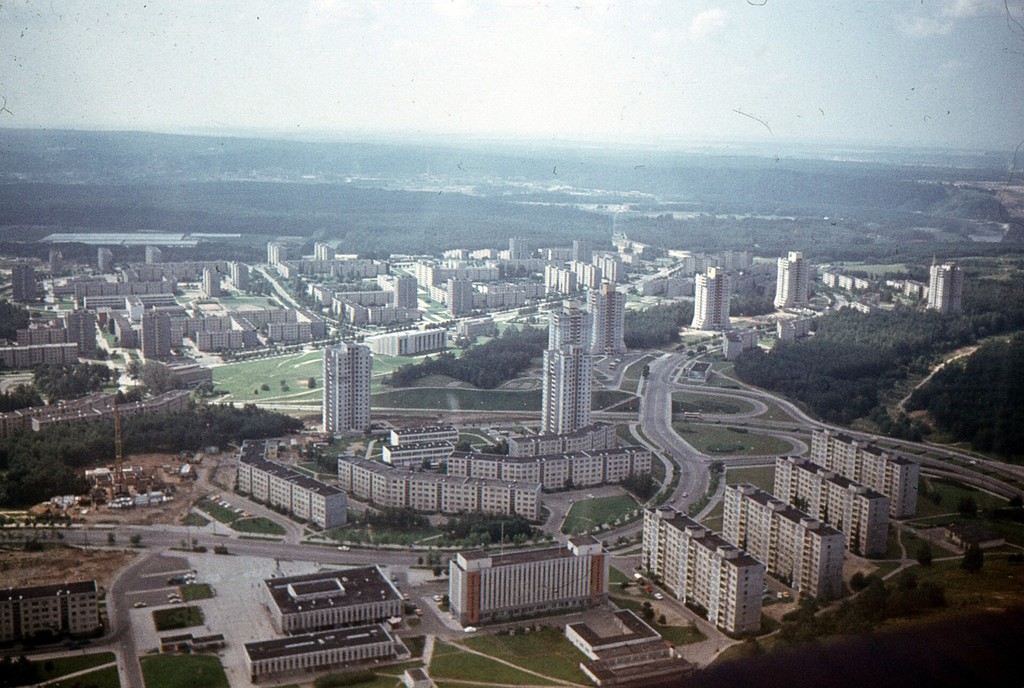 Vaizdas į televizijos bokštą su Ladzinay