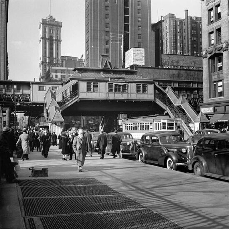 Sixth Avenue - West 42nd Street, Elevated 42nd Street Station, looking west