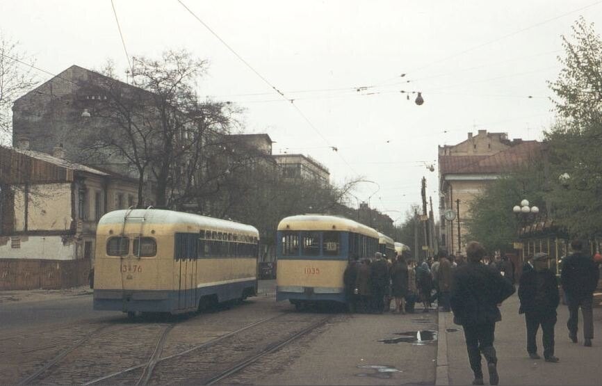 Трамваї КТП-55 на Червоній площі