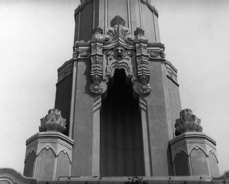 Tower base of the Leimert Theatre