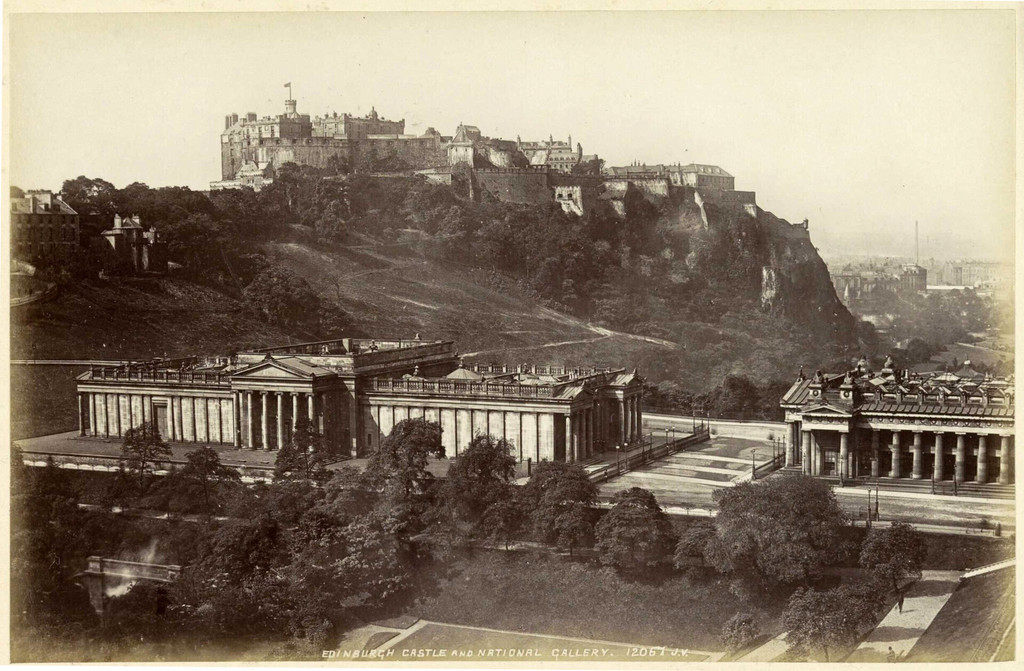 Edinburgh castle and National Gallery