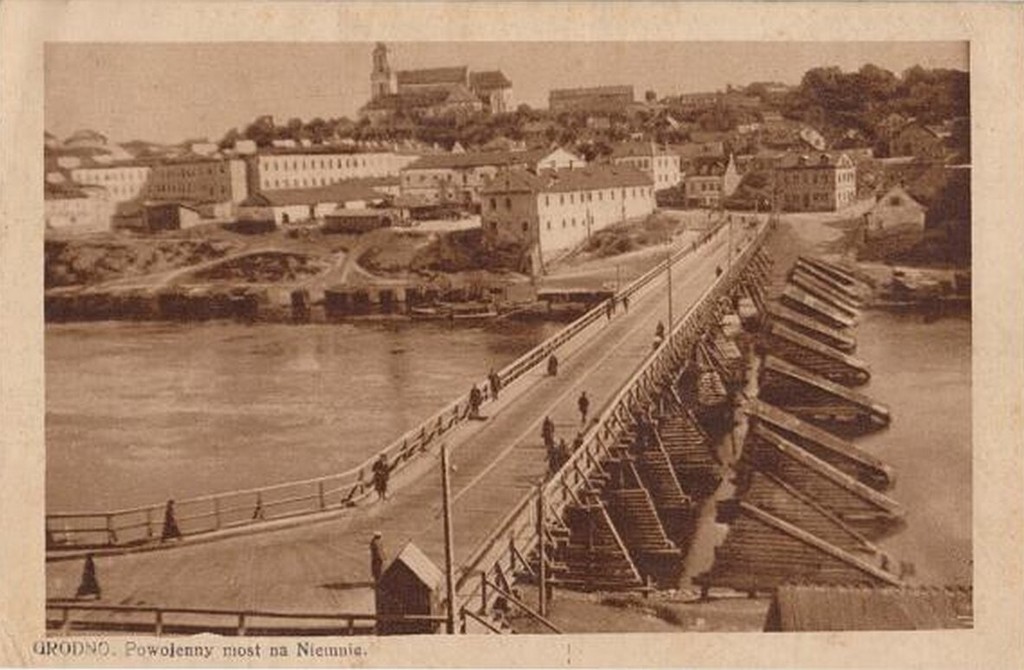 Временный мост через Неман