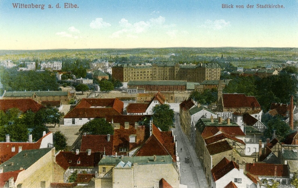 Wittenberg. Blick von der Stadtkirche