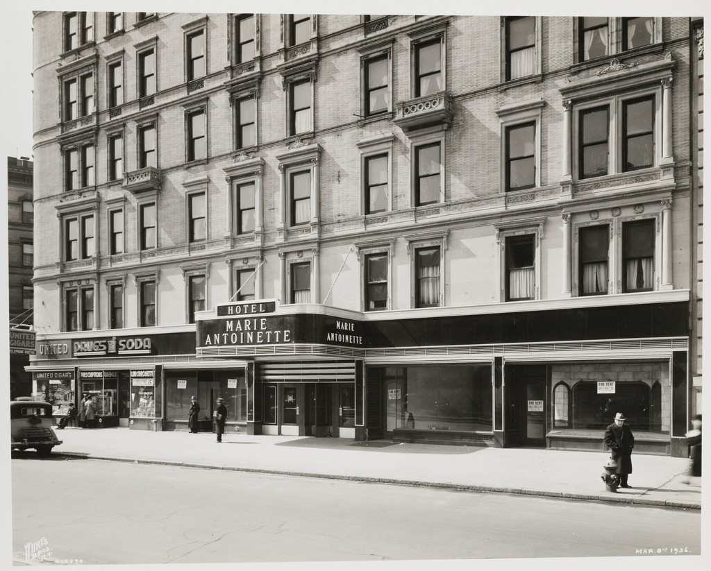 1961 Broadway. Hotel Marie Antoinette