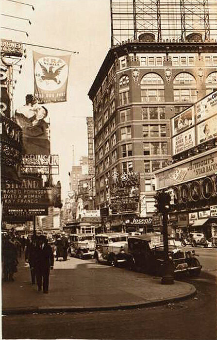 Broadway, east side, north from, but not including, 47th Street. October 1, 1933