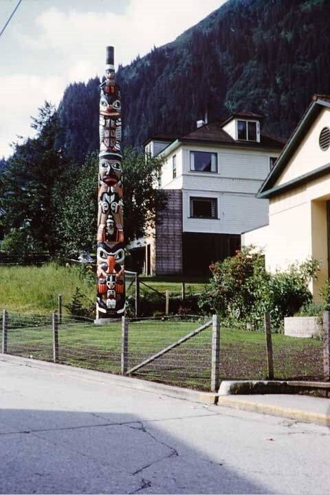 Totem Pole on Library grounds