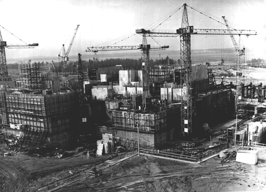 Строительство энергоблока nº 1 Игналинской АЭС
