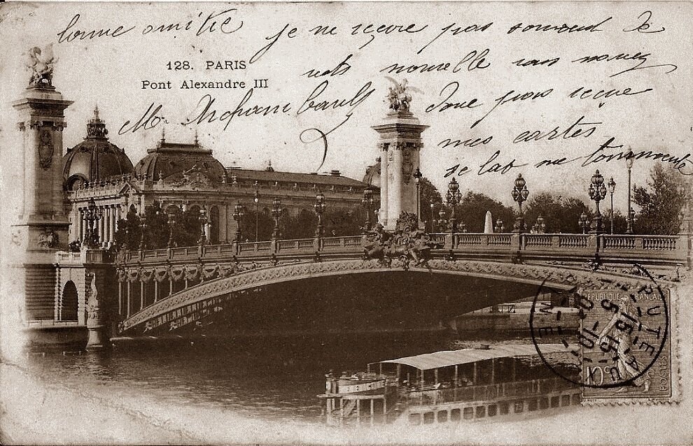 Paris Pont Alexandre III Bon Etat léger pli coin gauche