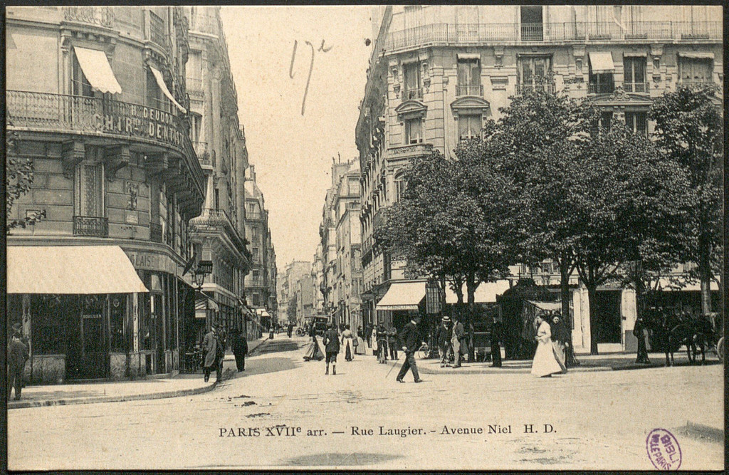 Rue Laugier, Avenue Niel