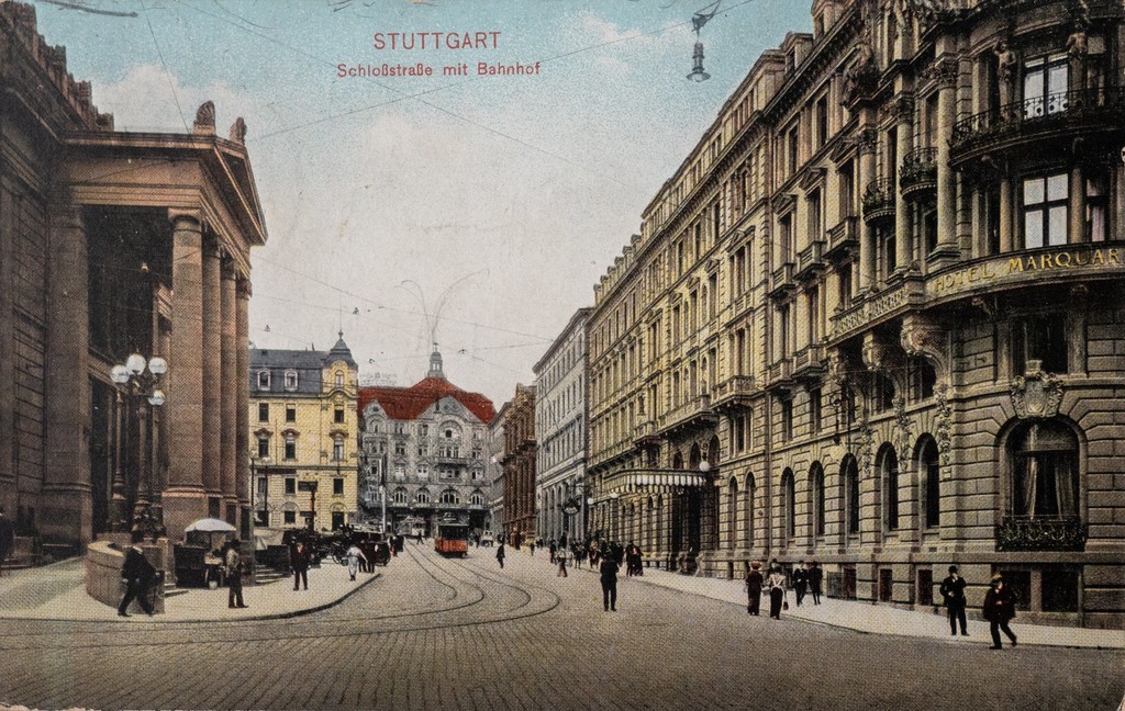 Stuttgart, (alte) Schloßstraße, heute Bolzstraße