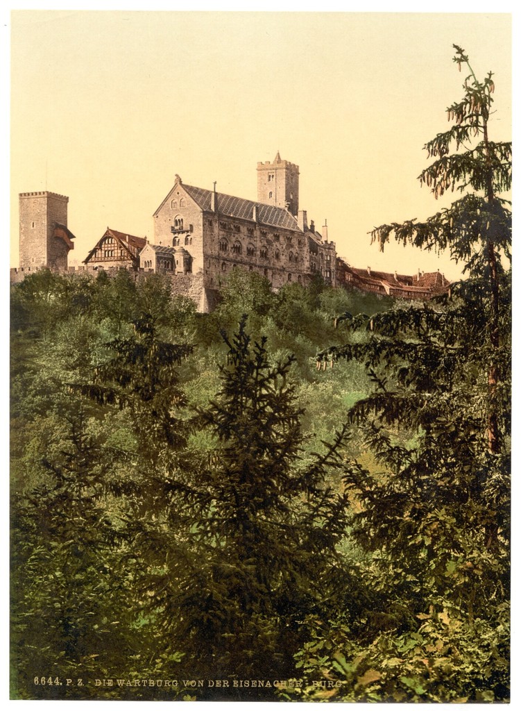Wartburg Castle from Eisenach. Thuringia