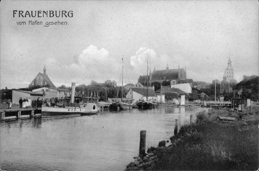 Frauenburg widziany z portu