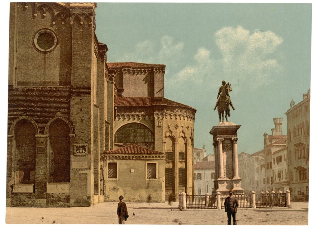 Santi Giovanni e Páolo church and statue of Bartolomeo Colleoni