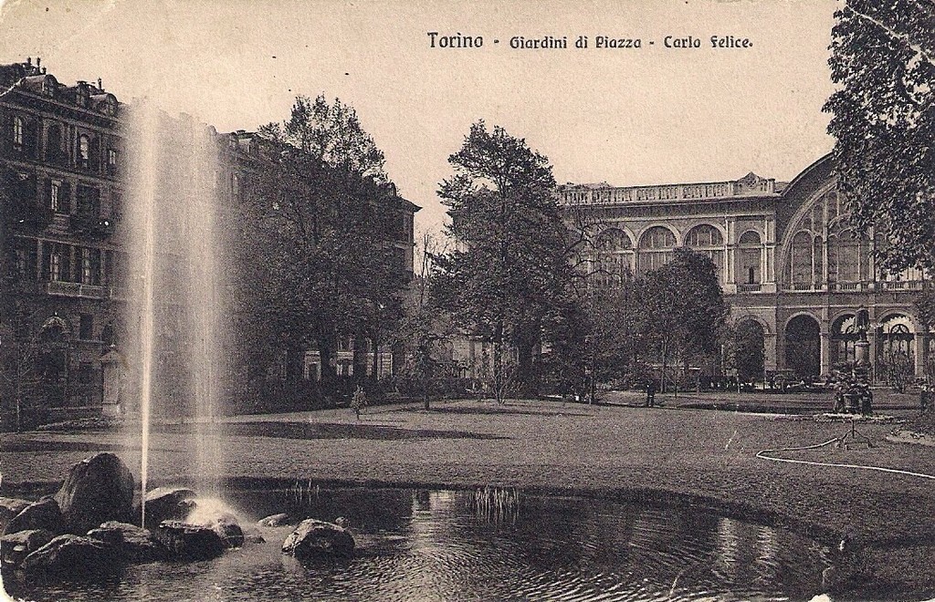 Torino.Giardini di Piazza.Carlo Felice.