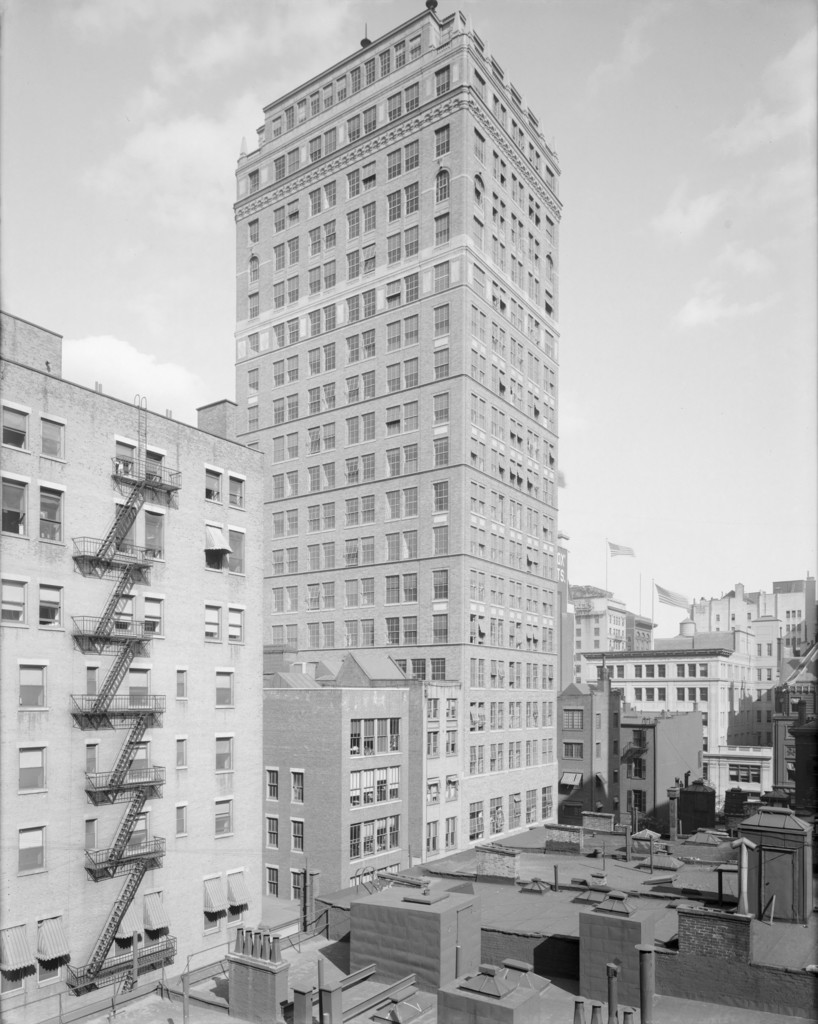 8-10 West 40th Street. Rear view of building to show windows