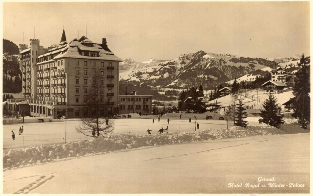 Gstaad. Royal Palace Hotel. Icerink at Hotel