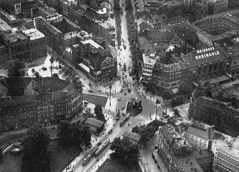 Luftaufnahme vom Potsdamer- und Leipziger Platz