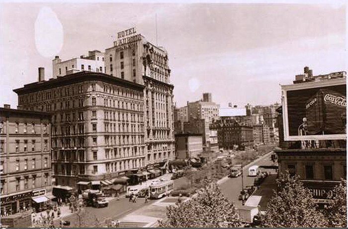 The Hotels Marie Antoinette and Dauphin, on Broadway