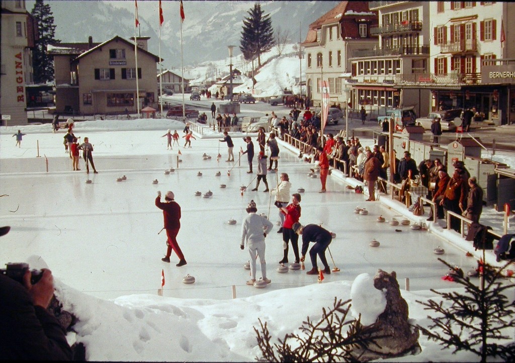 Curlingturnier beim Bahnhof Grindelwald