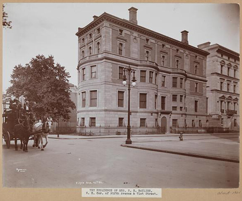 Fifth Ave. and 71st St. [The Residence of Mrs. N. E. Baylies.]