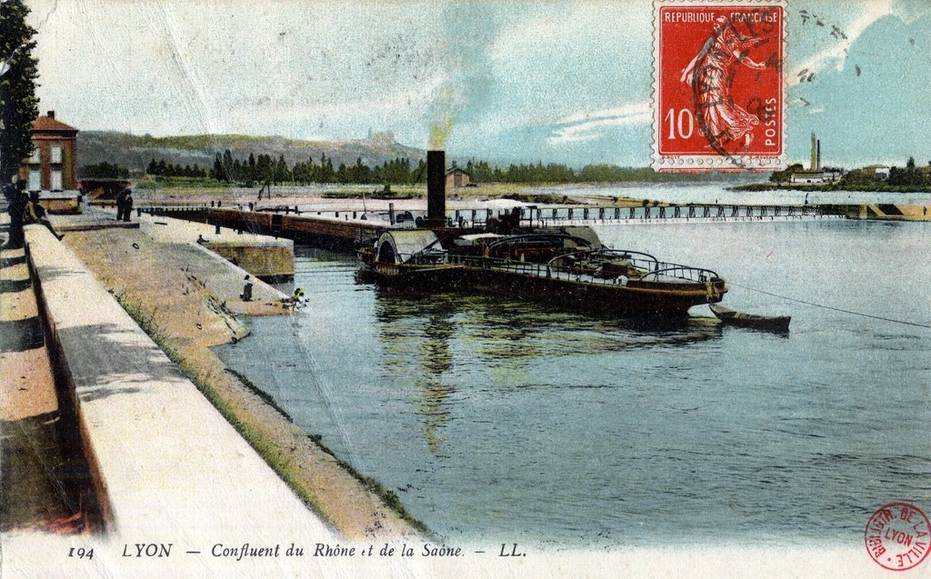 Lyon - Confluent du Rhône et de la Saône