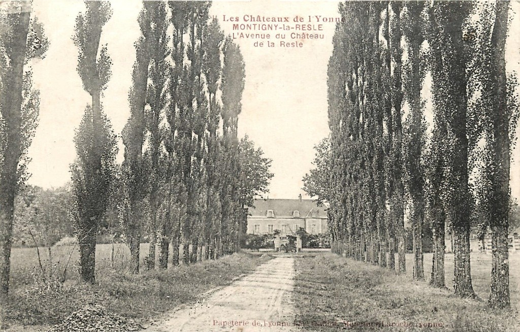 Montigny-la-Resle. L'Avenue du Château de la Resle