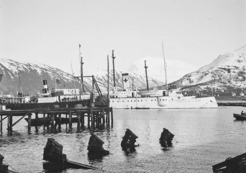 Hospitalskipet H/S «Viking» ved Tromsø skipsverft