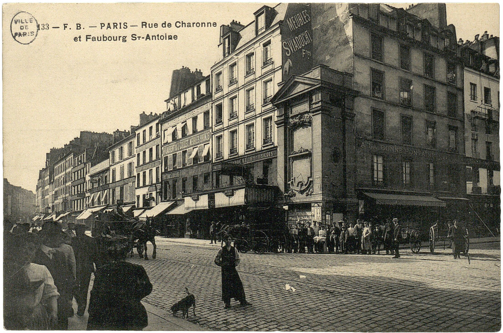 Rue de Charonne et Faubourg St-Antoine