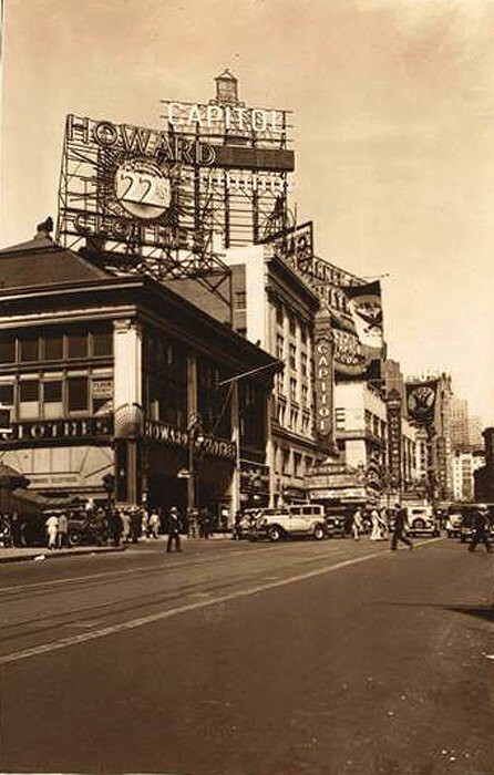 Broadway, west side, showing in addition the N.W. corner of West 50th Street