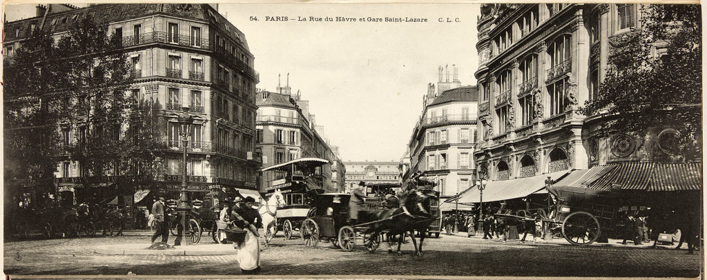 La Rue du Hâvre et gare Saint-Lazare