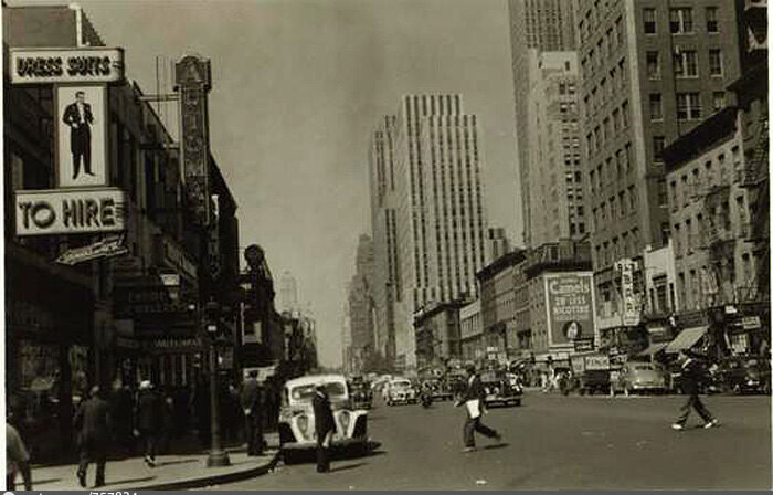 Sixth Avenue north from 45th Street