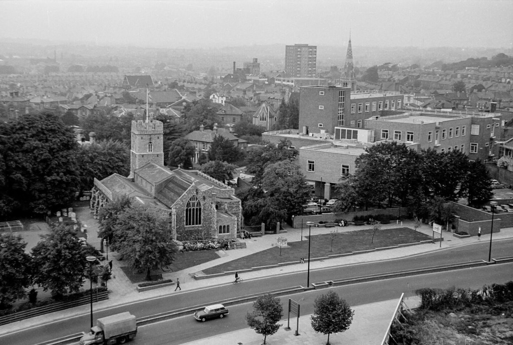 Looking over Ipswich from Civic Centre