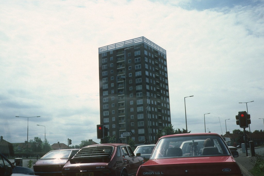 View of 15-storey block on Stockmoor Road