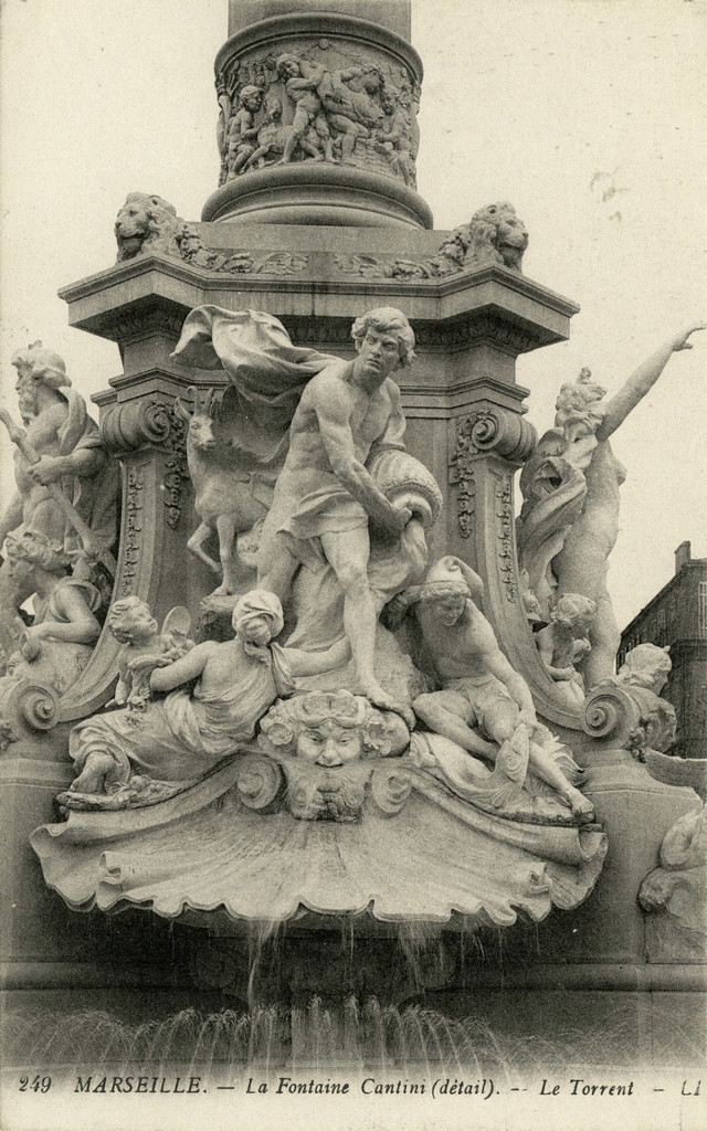 La Fontaine Cantini (detail). Le Torrent