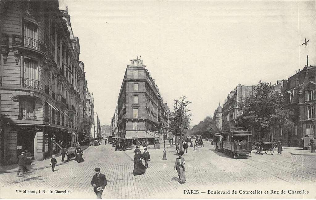 Boulevard de Courcelles et Rue de Chazelles