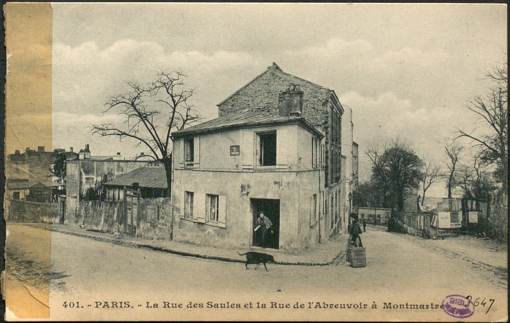 La Rue des Saules et la Rue de l'Abreuvoir à Montmartre