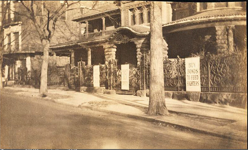 Street Scenes, etc. Showing Displays of Liberty Loan Posters during World War I