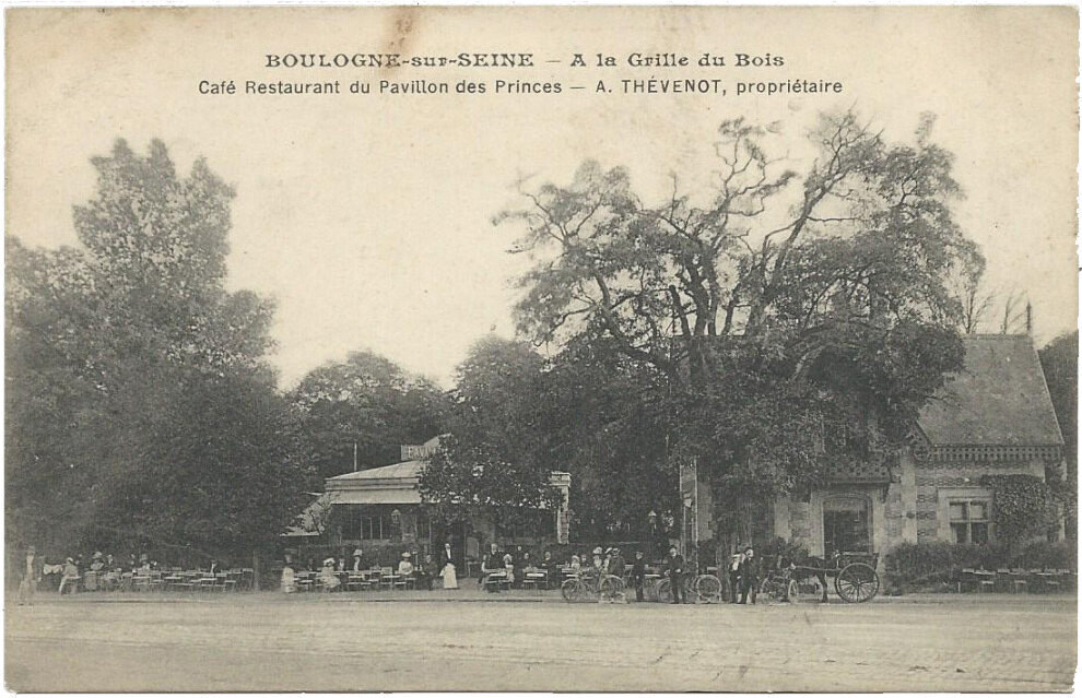 A la Grille du Bois - Café restaurant du Pavillon des Princes, A. Thévenot, Propriétaire