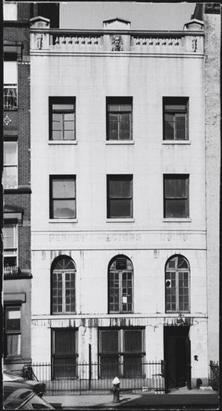 Hebrew Actors' Union building at 31 East 7th Street