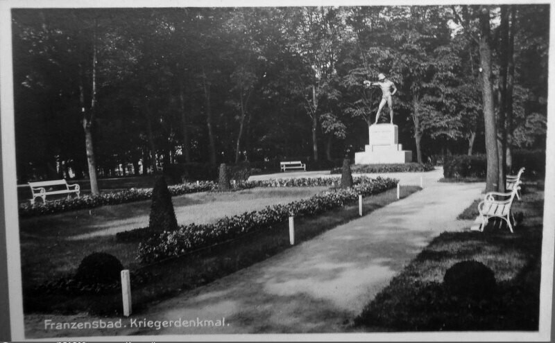 Franzensbad, Kriegerdenkmal. Pamatnik I.sv.valky