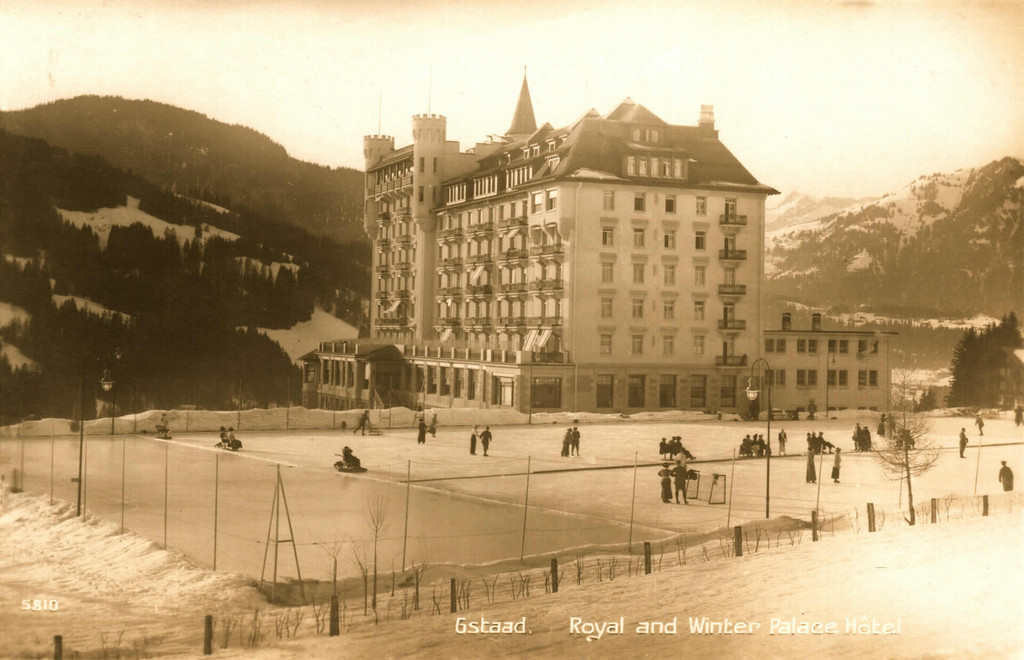 Gstaad. Royal Palace Hotel. Skating rink