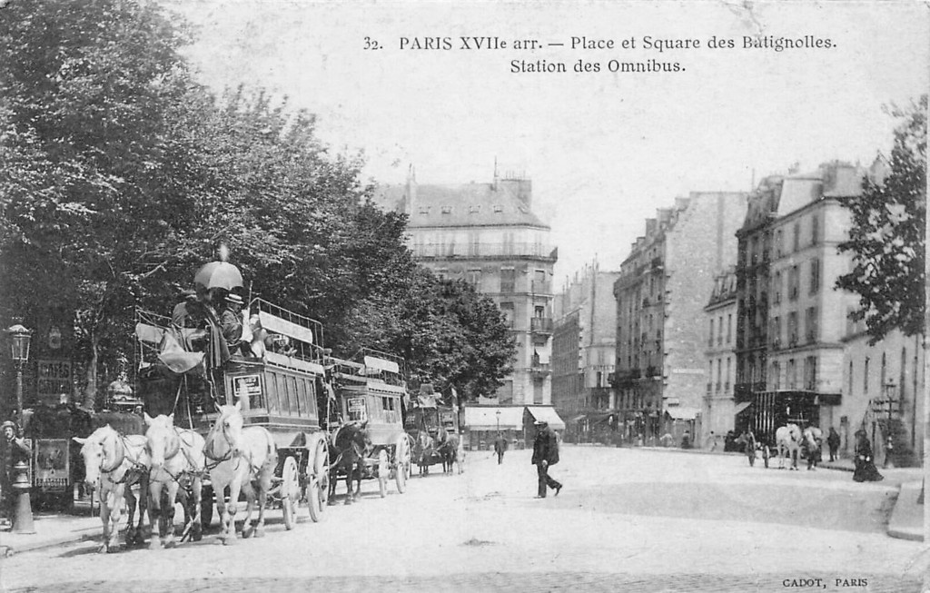 Place et Square des Batignolles - Station des Omnibus