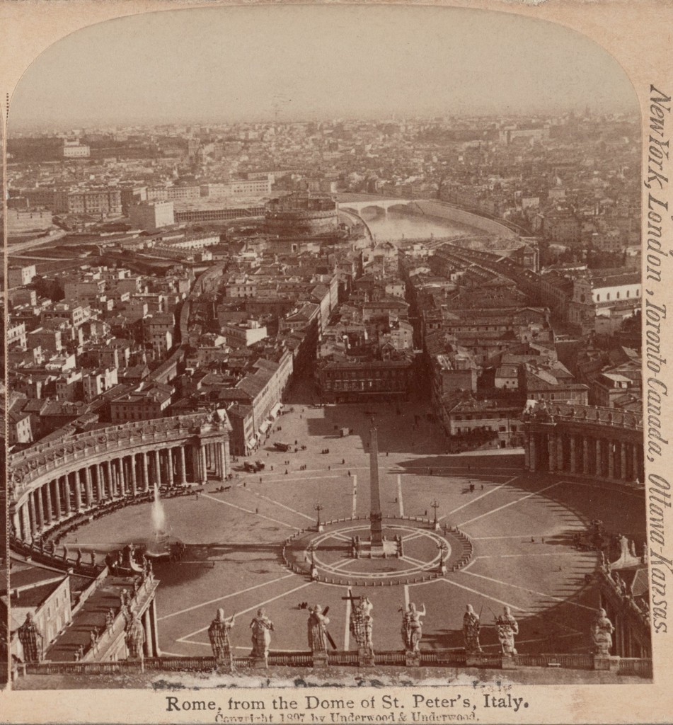 Panorama di Roma dalla cupola di San Pietro
