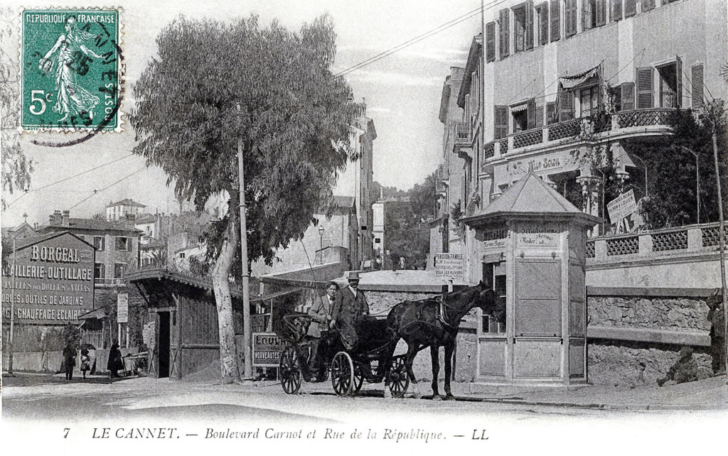 Le Cannet. Boulevard Carnot et Rue de la République