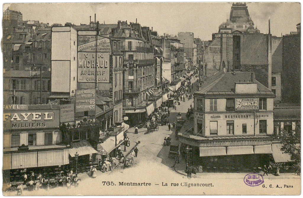 La rue Clignancourt