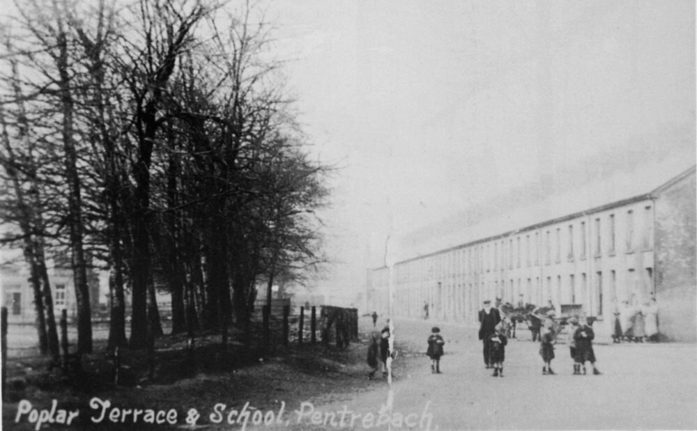Poplar Terrace and infants school, Pentrebach