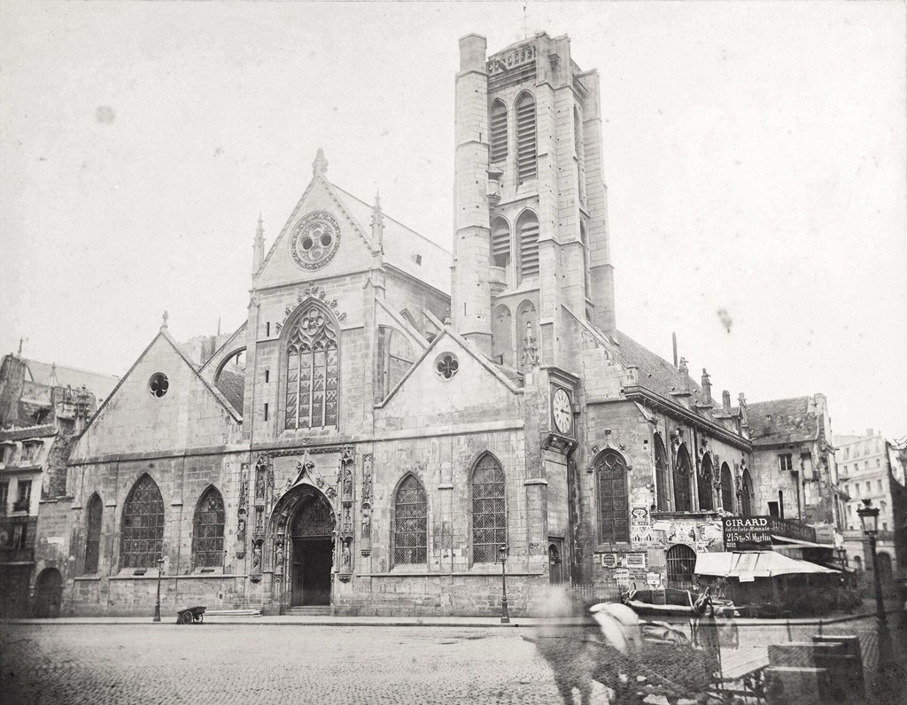 Église Saint-Nicolas-des-Champs - Façade principale, prise depuis la rue Greneta